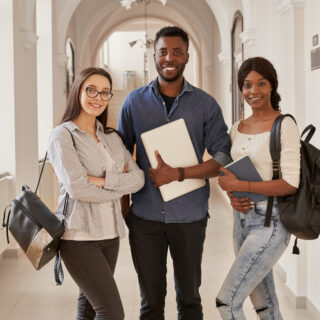 college students with degrees